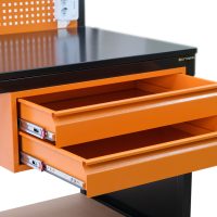 Üçlü, İki Çekmeceli ve Açık Raflı Endüstriyel Takım Tezgahı – Taktez 36