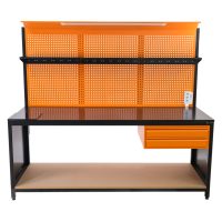 Üçlü, İki Çekmeceli ve Açık Raflı Endüstriyel Takım Tezgahı – Taktez 36