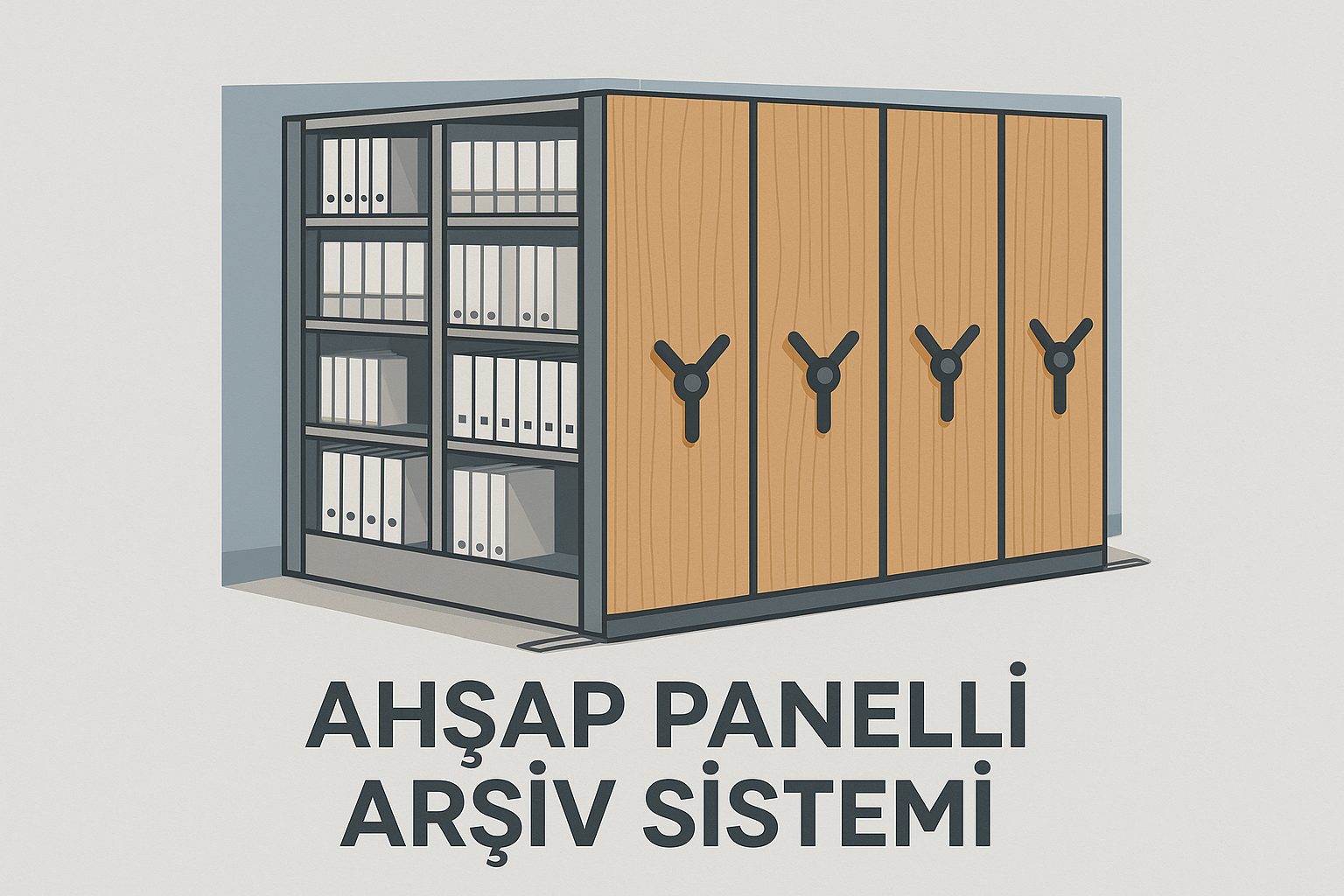 Compact Archive Systems with Wooden Panels