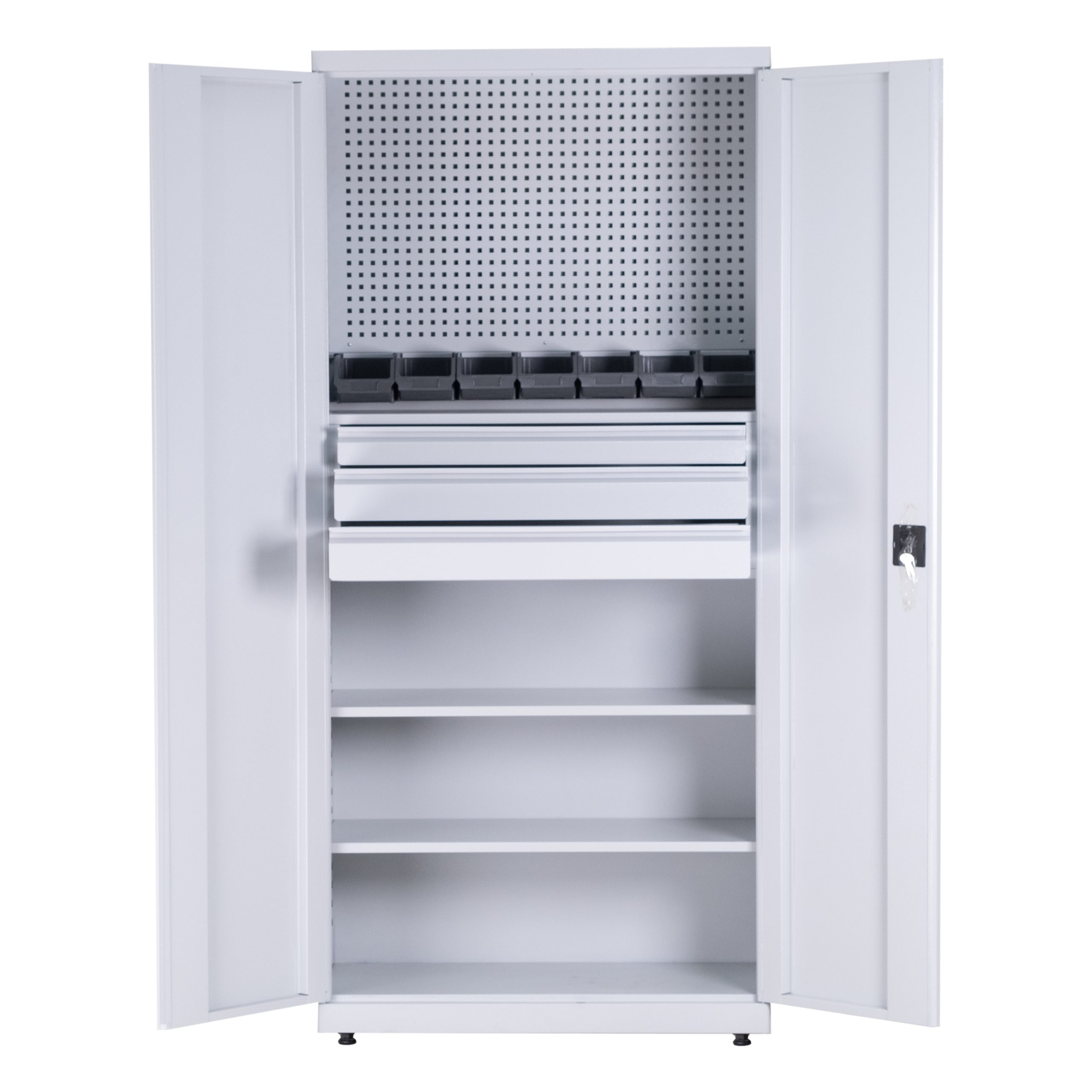 Tool Cabinet with Tool Brackets and Drawer – TIC 355